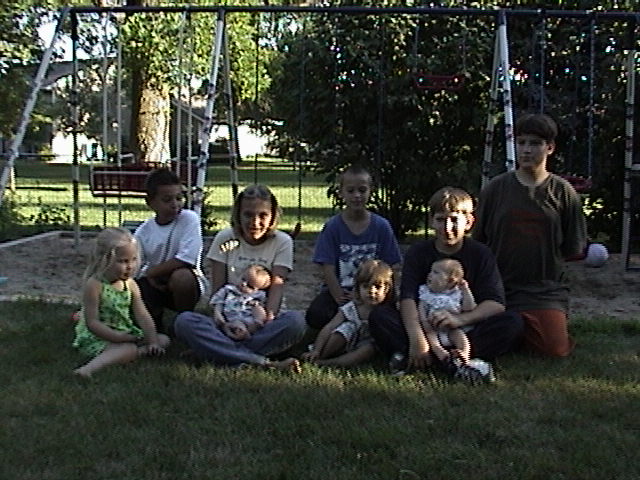 Brandon and almost all of his cousins, both sides of the family.