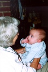 Talking to great grandma June