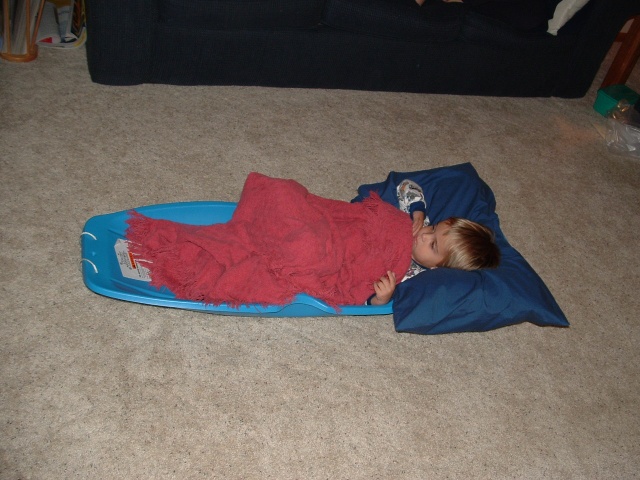 A sled can be used for many things