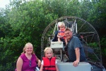 Missy, Kayla, Joe and Brandon on the airboat