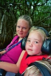 Kayla and Missy on the airboat