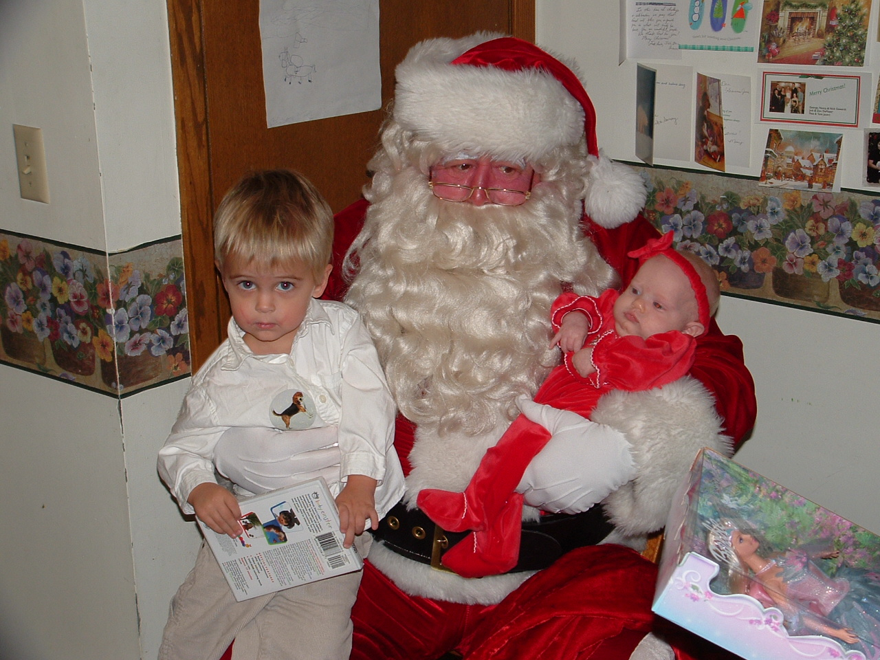 Brandon's not too sure about Santa