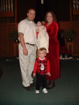 Brandon and Ellie and their godparents