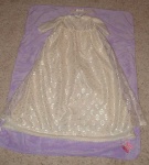 Her gown, made by Missy