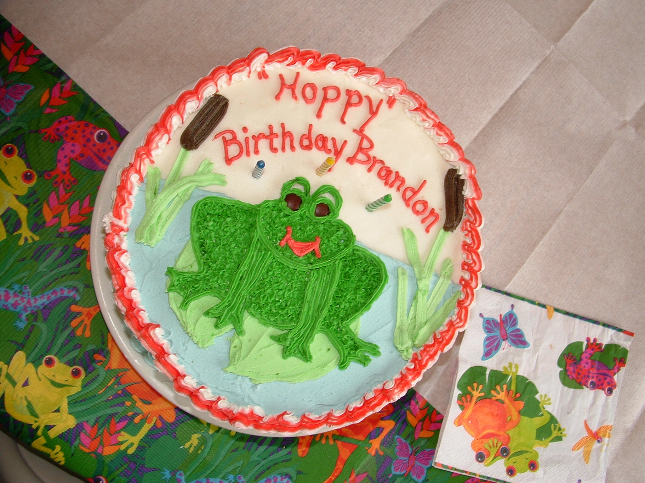 Brandon's cake that Grandma made! CUTE!!!