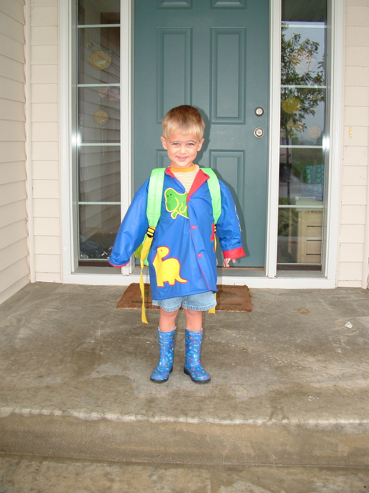 A rainy first day of school