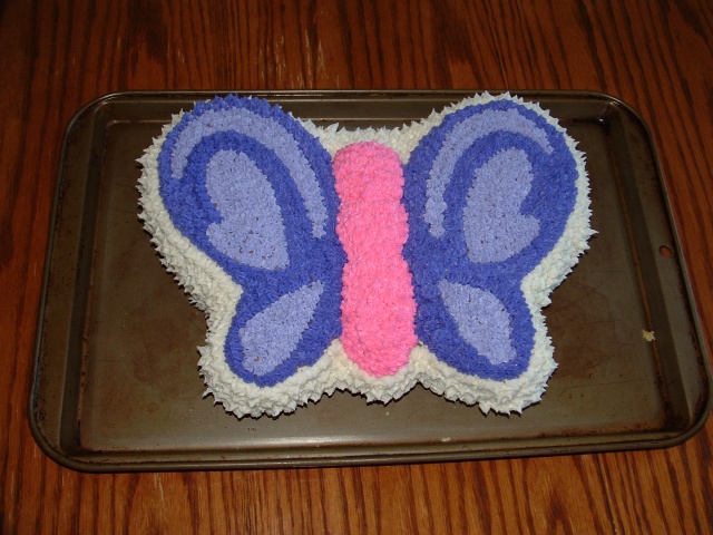 Ellie's butterfly birthday cake