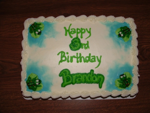 Brandon's cake for his second party!