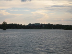 Our hotel from the lake, on the boat to the Contemporary.