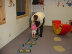 Ellie's first day of gymnastics, June 16