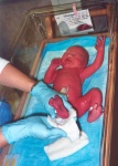 First bath in the nursery